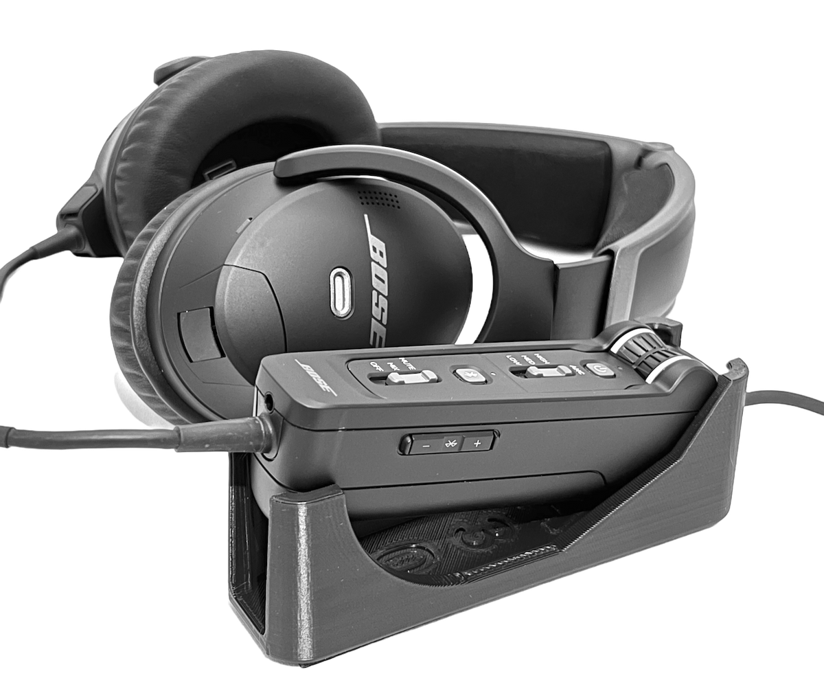 Bose A30 Aviation Headset Control Holder – Nirvana Aviation Accessories