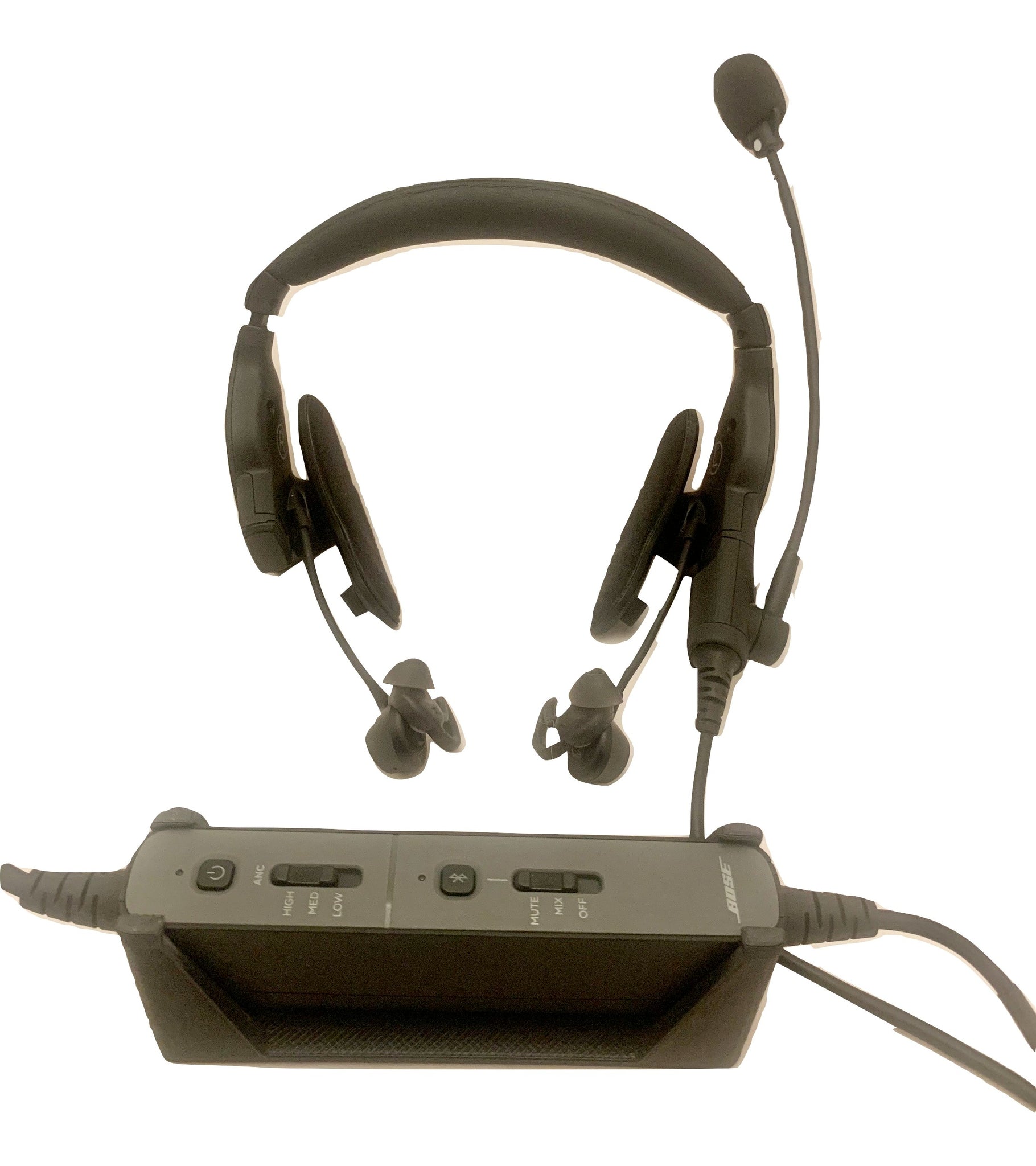 Bandeau Remplacement Pour Casque Bose ProFlight Series 1/2 - Similicuir Noir Avec Mousse Confort - 2